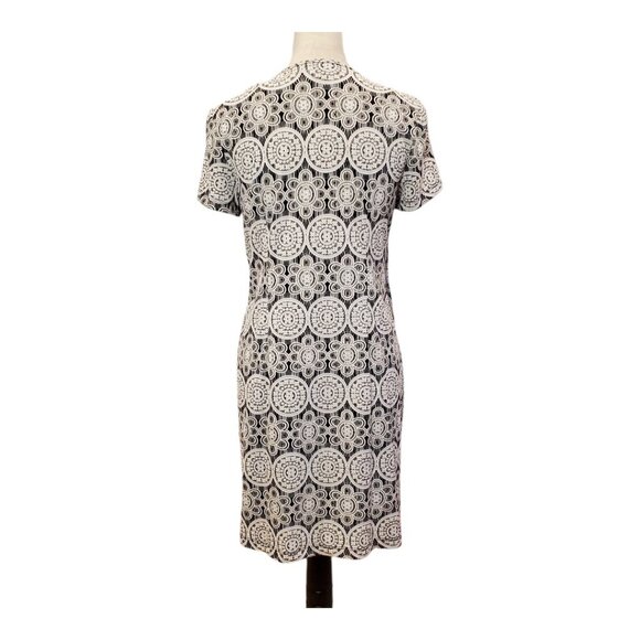 PERCEPTIONS SZ MP Women's Medallion Puff Print Mock Jacket Stretch Dress - Picture 6 of 10